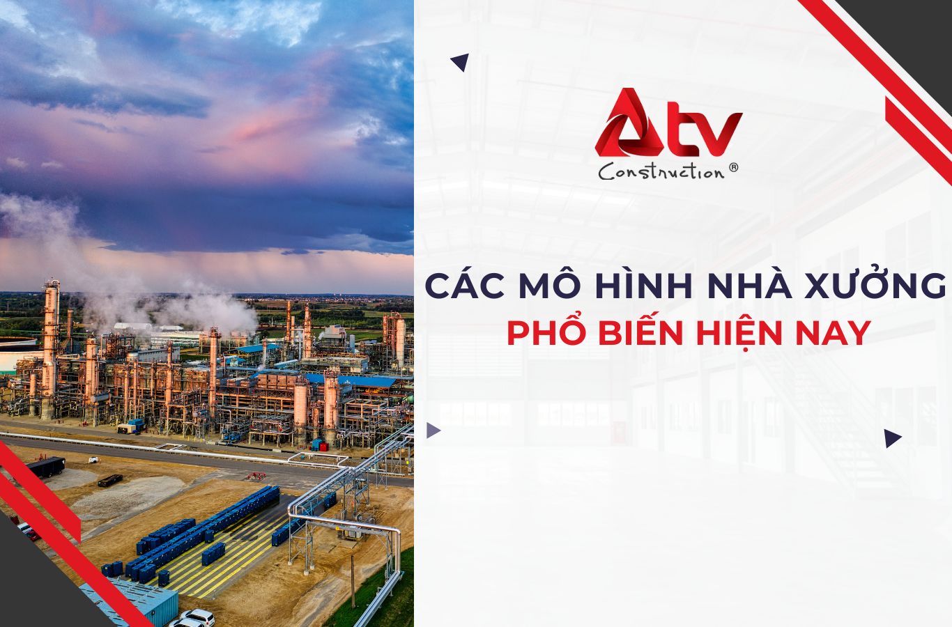Top các mô hình nhà xưởng phổ biến hiện nay