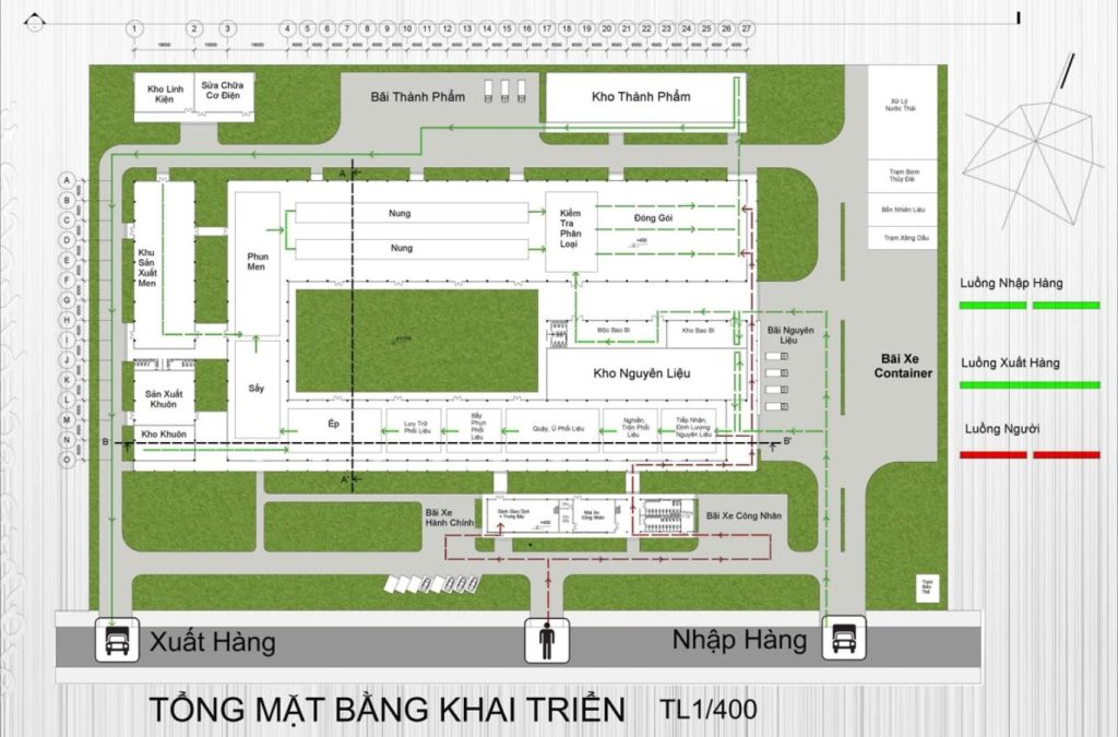 Bản vẽ quy hoạch tổng mặt bằng cho cái nhìn bao quát về toàn bộ khu đất dự án